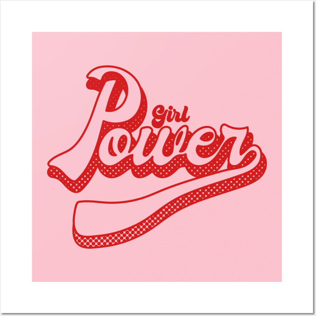 Girl Power red Wall Art by JoanaJuheLaju1